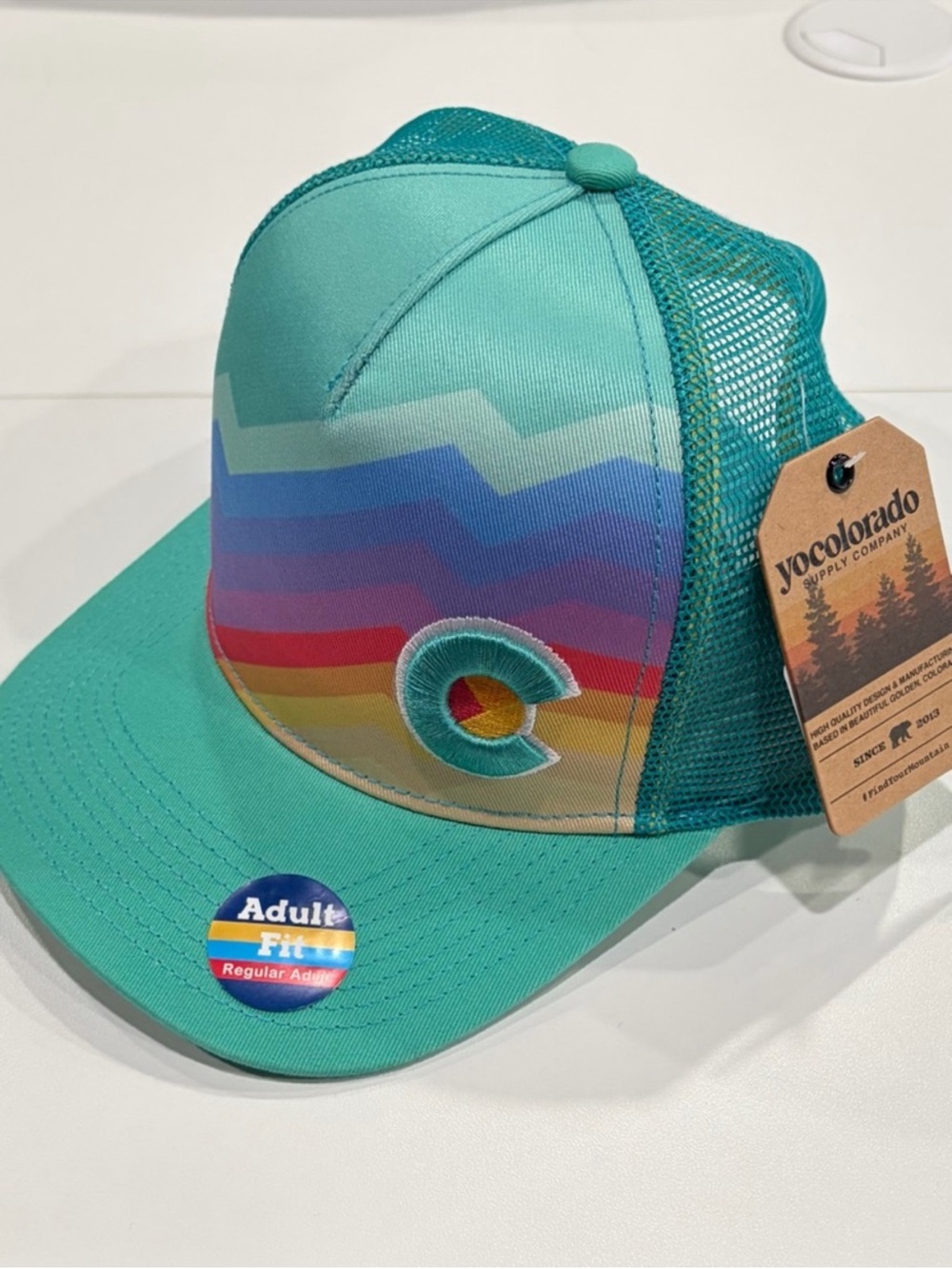 YoColorado Divide Fader Trucker Hat Cap Ballcap NWT Adult Summit Divide
